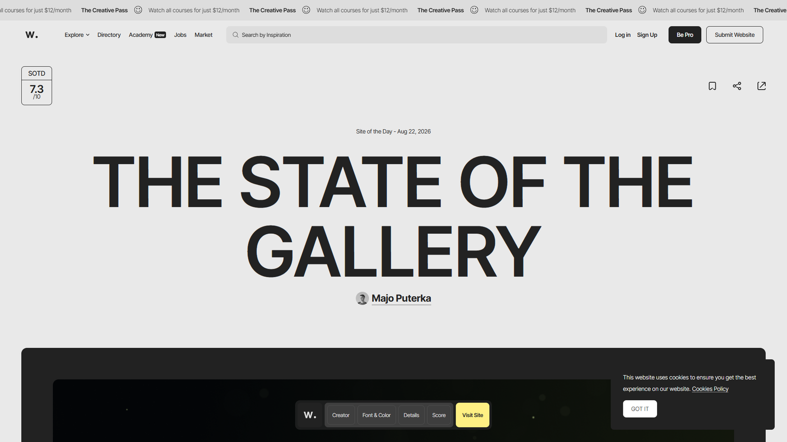 The State of the Gallery