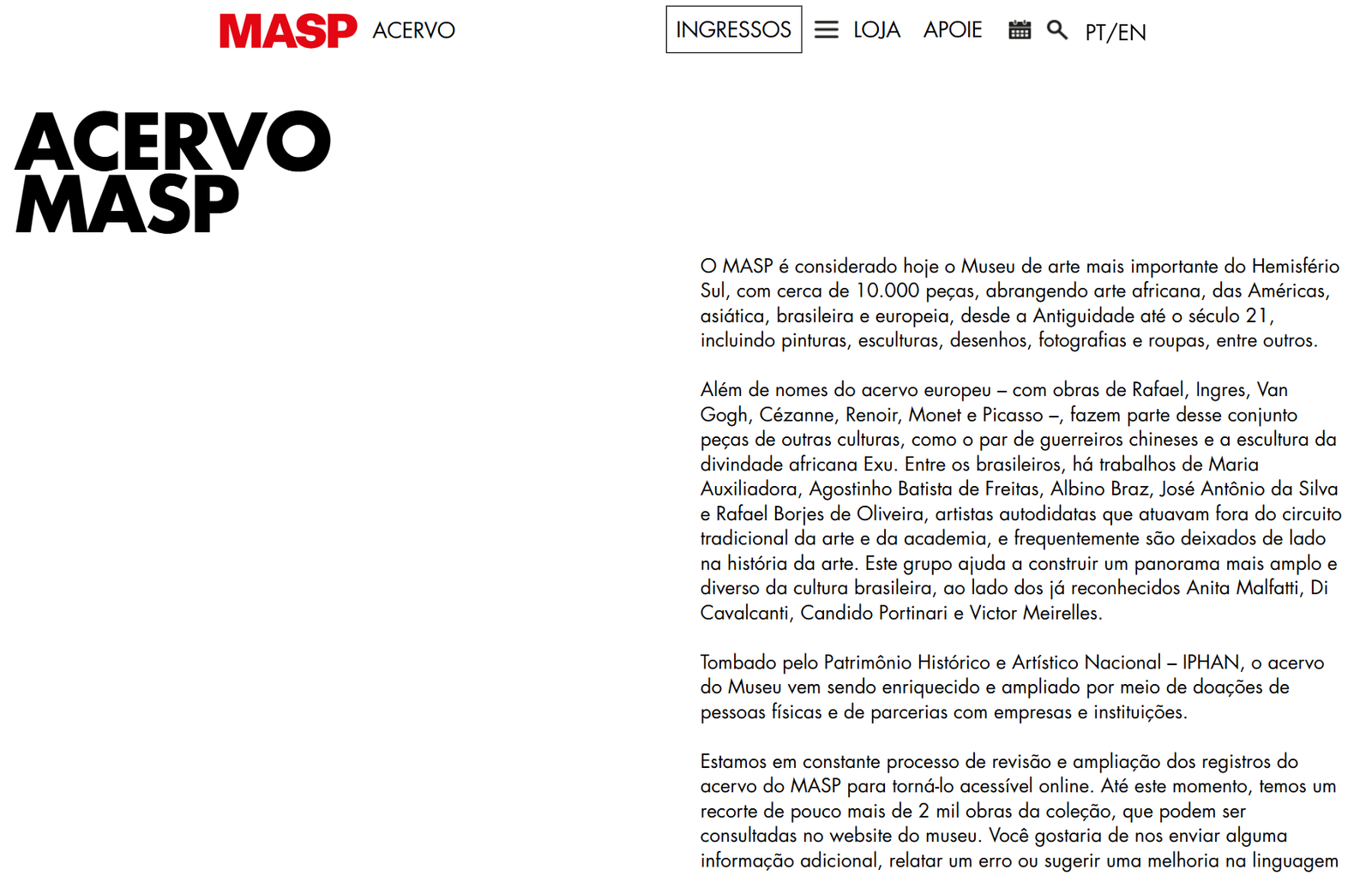 MASP Acervo
